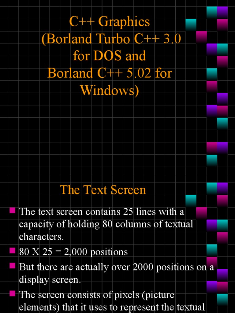 An Introduction to Graphics Programming in C++ using Borland Turbo C++ ...