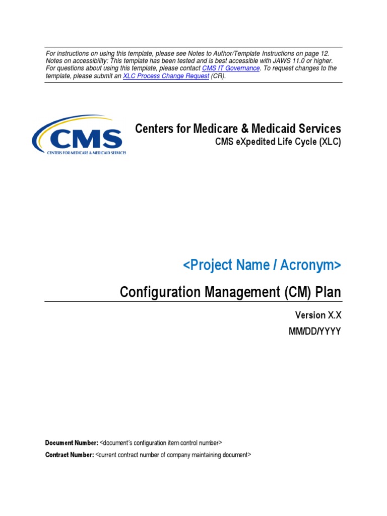 Configuration Management (CM) Plan | Download Free PDF | Systems ...