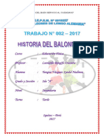 Trabajo Historia de balonmano - Educación Física