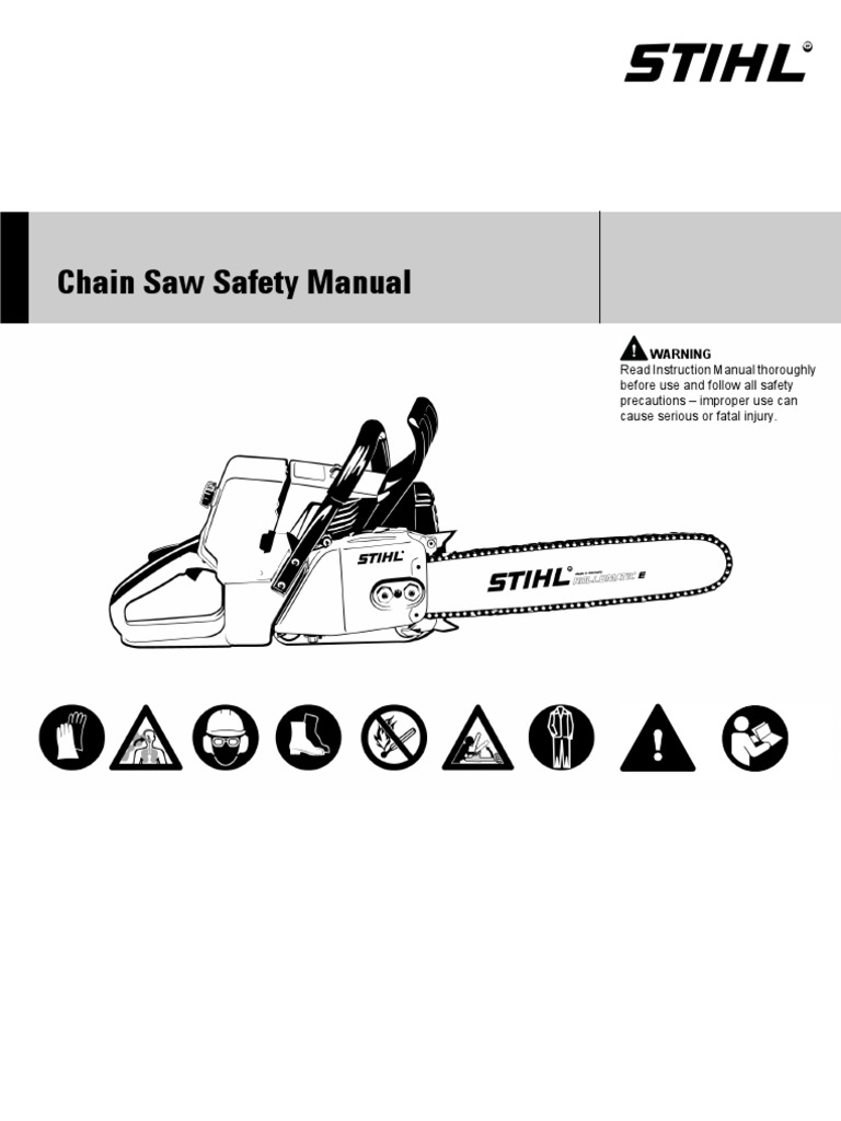 Chainsaw Safety Manual 1... | PDF | Safety | Nature