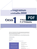 Programas Estudio Ciclo 1