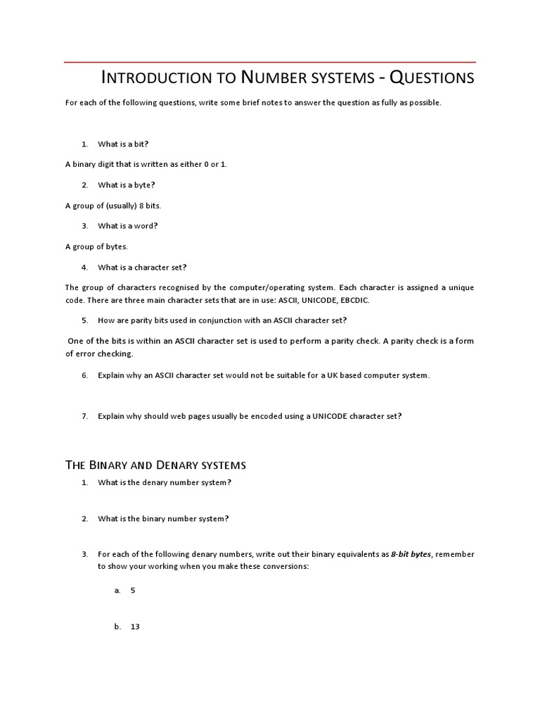 Introduction to Number Systems: Key Concepts | PDF
