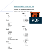 Tanques y habilidades recomendadas por tier