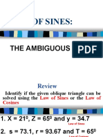 4.1 Law of Sines - Ambiguous Case