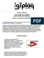 Como fazer furação e acabamento na primeira placa de circuito impresso