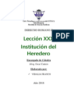 Institución Del Heredero