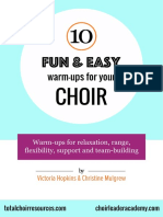 10 Fun Easy Warm Ups For Your Choir PDF
