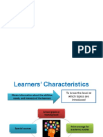 Learners Characteristics