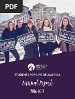 2016 - 2017 Students For Life Annual Report