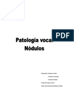 Patologia Nodulo Vocal