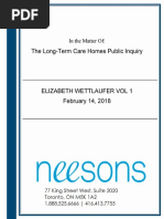 Transcript of Interview With Elizabeth Wettlaufer
