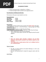 Ms/Mtech Software Engineering Industrial Internship Report Format