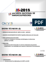 Encuesta Nacional de Inmunosupresores 2018. Organización Nacional de Transplante de Venezuela. Sociedad Venezolana de Nefrología. 