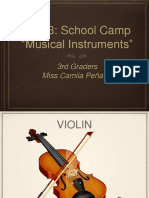 Unit 3: School Camp "Musical Instruments": 3rd Graders Miss Camila Peña C