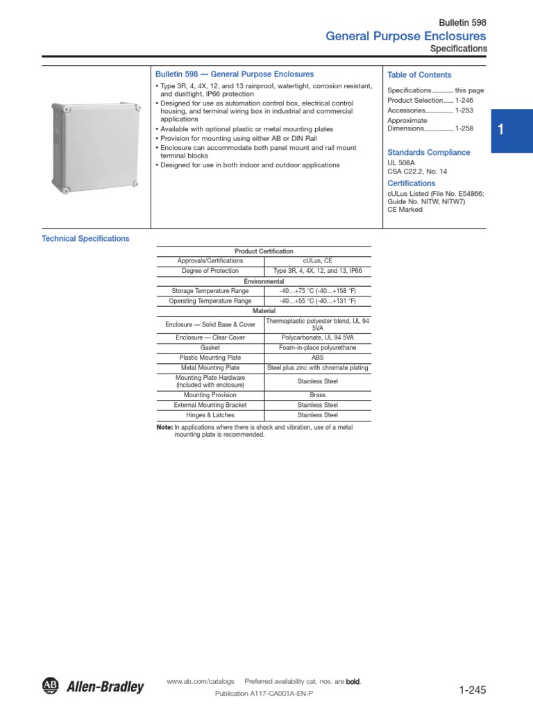 Electrical Enclosures Specifications | PDF | Stainless Steel ...