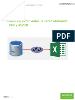 WP Acens Exportar Datos Excel PHP Mysql PDF