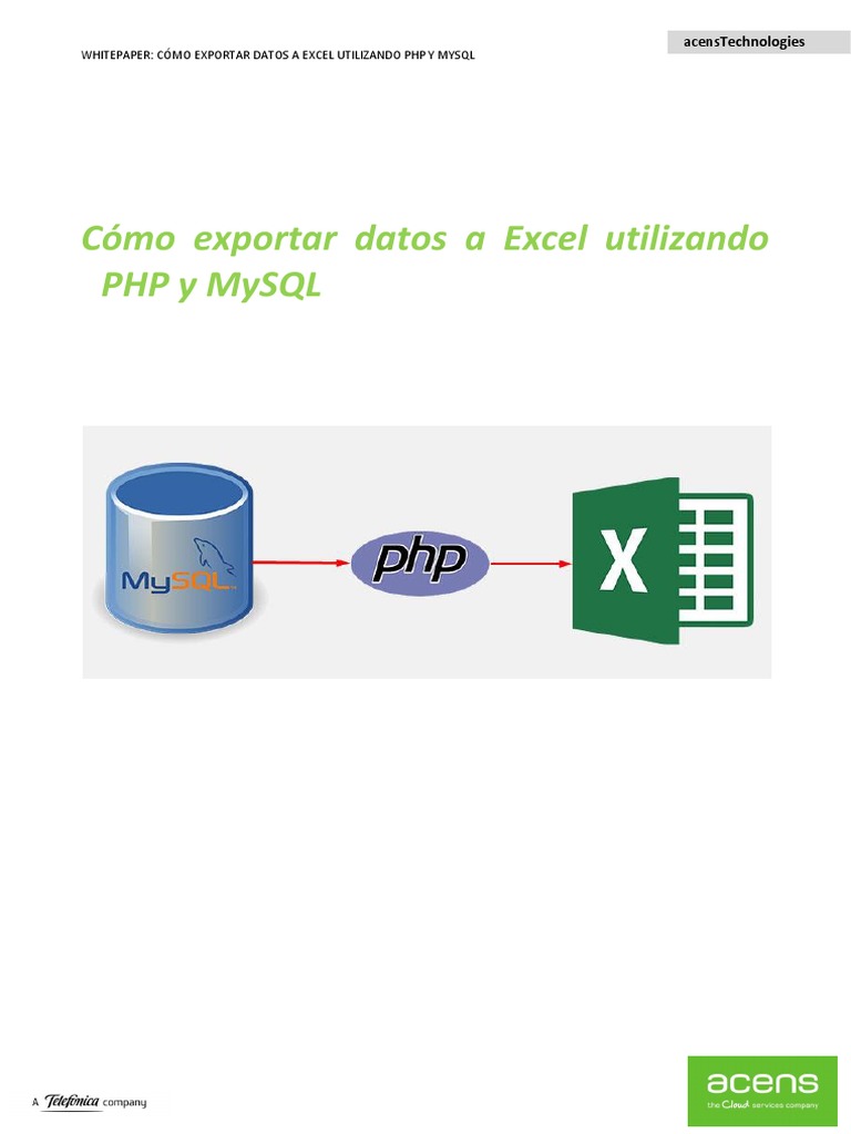 Exportar datos a Excel con PHP y MySQL | PDF | SQL | Php