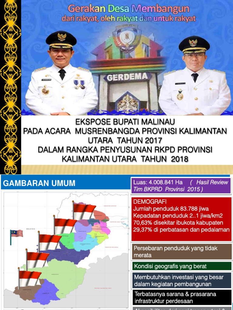 Paparan Bupati Malinau