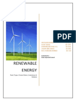 Renewable Energy: Need, Types, Current Status, Limitations & Solution