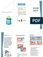 Higiene Bucal Triptico