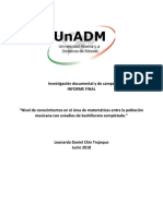 Integración y Redacción Del Informe Final