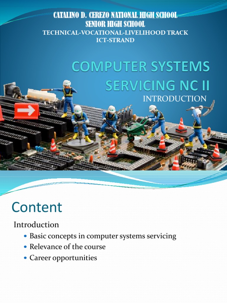 Introduction - Computer Systems Servicing NC II | PDF | Technical ...
