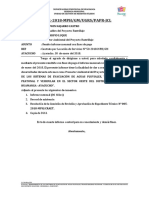 Informe mensual sobre actividades de educación ambiental