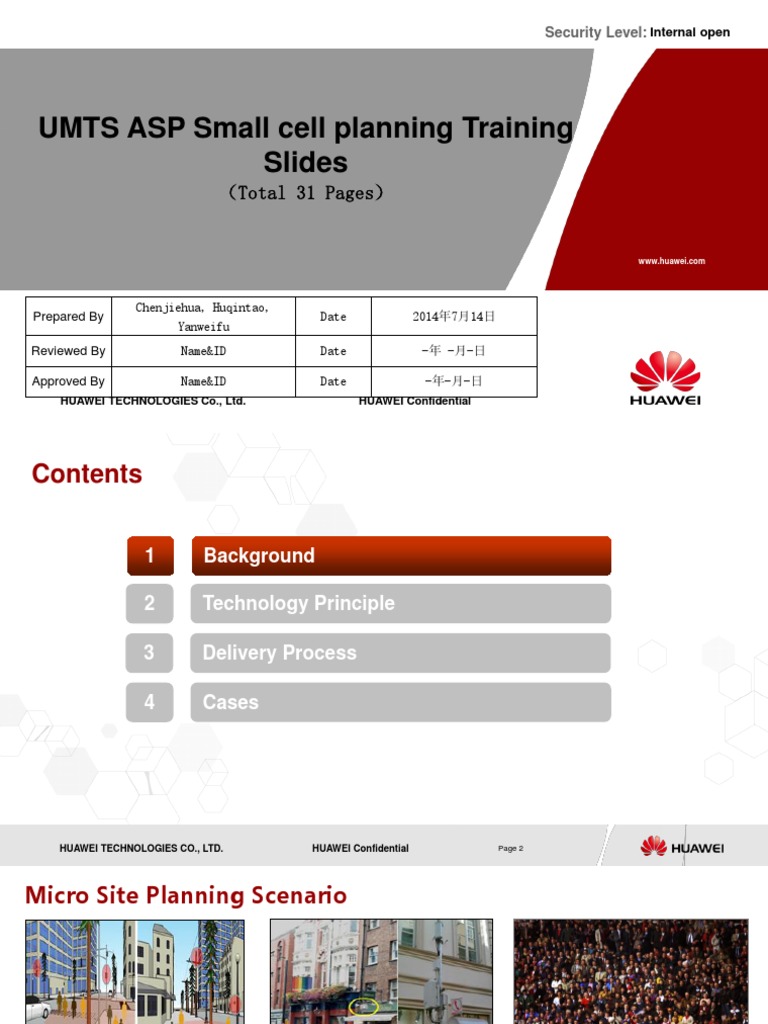 RF Network Planning & Optimization Service V100R005 Training Slides ...