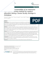 Feasibility and Sustainability of An Interactive Team-Based Learning Method For Medical Education During A Severe Faculty Shortage in Zimbabwe