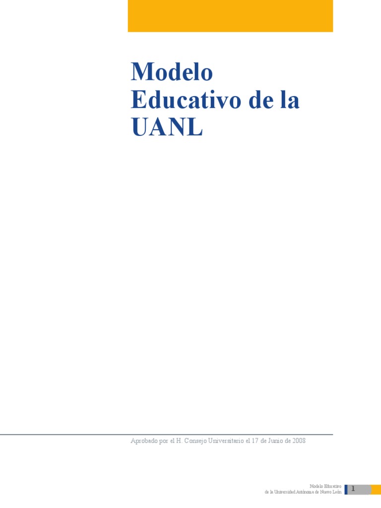 Modelo Educativo Uanl PDF | PDF | Universidad | Planificación