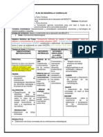 Plan de desarrollo curricular MESCP II