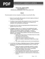 Marion County Sheriff's Office Use of Force Policy
