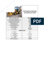 Ficha de Rendimiento y Depresiacion