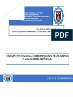 Normativa Nacional e Internacional en Toxicología Laboral Final