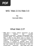 MIS: Web 2.0 & Web 3.0: By: Somnath Mitra