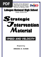 Download Strategic Intervention Material - Speed and Velocity by Rhonnel Manatad Alburo SN38112802 doc pdf
