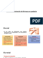 Vías de Administración de Fármacos en Pediatría