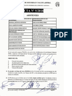 Acta 5/2018 Comité de Seguridad y Salud Laboral Tragsa UT 2 CV