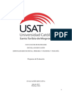 Propuesta de Evaluación - Seminario Taller