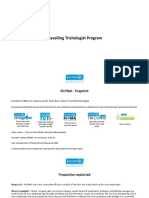 Travelling Trichologist Program