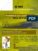 Prohibited Acts and Penalties