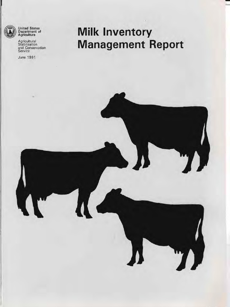 Milk Inventory Management Programs Report | PDF | Subsidy | Wic