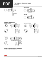 Pilot Devices - Compact Range: Dimensions