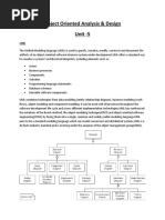 Object Oriented Analysis-Unit5