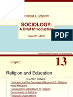 CH 13 - Religion and Education