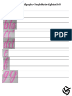Crayola Lowercase Brush Practice Sheet PDF