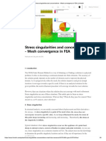 Stress Singularities and Concentrations - Mesh Convergence in FEA - LinkedIn