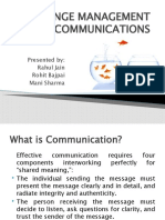 Change Management and Communications