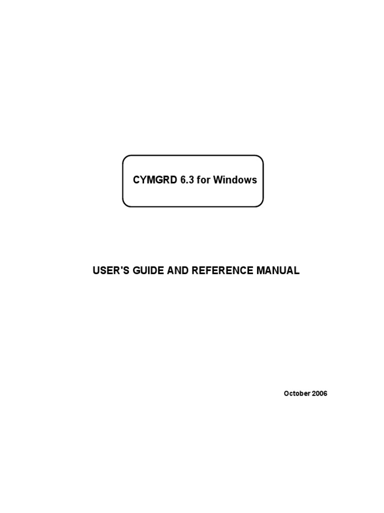 CYMGRD 6-3 Oct 2006 | PDF | Electrical Resistivity And Conductivity ...
