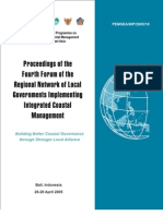 Proceedings of The Fourth Forum of The Regional Network of Local Governments Implementing Integrated Coastal Management